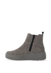 Rieker Leather Platform Chelsea Boot, Grey