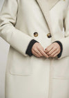 Rino & Pelle Ivon Reversible Double-Breasted Coat, Off White