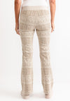 Robell Joella Check Print Trousers, Beige