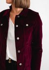 Robell Happy Corduroy Short Jacket, Wine