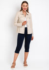 Robell Happy Denim Effect Jacket, Beige