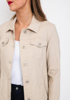 Robell Happy Denim Effect Jacket, Beige