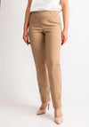 Robell Marie Full Length Slim Leg Trousers, Sand Beige