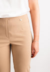 Robell Marie Full Length Slim Leg Trousers, Sand Beige