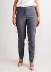 Robell Bella Full Length Stretch Trousers, Smoke Blue