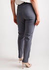 Robell Bella Full Length Stretch Trousers, Smoke Blue