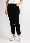 Robell Bella 09 Slim Cropped Trousers, Black