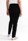 Robell Bella Full Length Slim Leg Trousers, Black