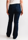 Robell Joella Flared Leg Jeans, Dark Blue Denim