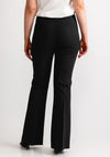 Robell Joella Slit Hem Flared Trousers, Dark Grey