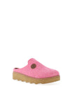 Rohde Wool Trim Mules, Pink