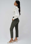 Salsa Secret Slim Leg Cropped Chinos, Green