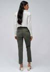 Salsa Secret Slim Leg Cropped Chinos, Green