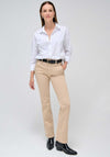 Salsa Secret Mid Rise Straight Leg Chinos, Beige