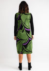 Ever Sassy Botanical Print Dress, Black and Green