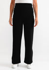 Ever Sassy Knit Wide Leg Trousers, Black