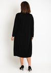 Ever Sassy Long Open Cardigan, Black