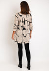 Ever Sassy Abstract Print Tunic Blouse, Beige