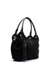 Zen Collection Tassel Detail Shoulder Bag, Black