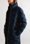 Normann Padded Long Coat, Navy