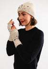 Serafina Collection Embellished Hat & Gloves Gift Set, Beige