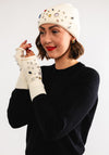 Serafina Collection Embellished Hat & Gloves Gift Set, Ecru