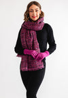 Serafina Collection Scarf and Glove Gift Set, Fuchsia