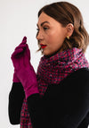 Serafina Collection Scarf and Glove Gift Set, Fuchsia