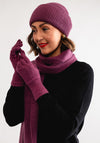 Serafina Collection Hat, Scarf & Gloves Gift Set, Purple