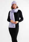 Serafina Collection Hat & Scarf Gift Set, Lilac