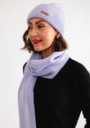 Serafina Collection Hat & Scarf Gift Set, Lilac