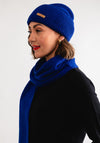 Serafina Collection Hat & Scarf Gift Set, Royal Blue