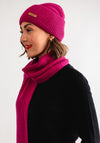 Serafina Collection Hat & Scarf Gift Set, Raspberry Pink