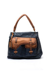 Zen Collection Satchel Shoulder Bag, Navy