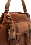 Zen Collection Satchel Shoulder Bag, Tan