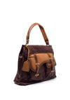 Zen Collection Satchel Shoulder Bag, Burgundy