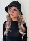 Serafina Collection Knit Bucket Hat, Black