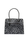 Zen Collection Leopard Print Grab Bag, Grey