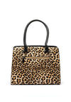 Zen Collection Leopard Print Grab Bag, Brown Multi