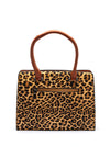 Zen Collection Leopard Print Grab Bag, Tan