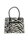 Zen Collection Zebra Print Grab Bag, Black and White