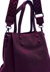 Zen Collection Patterned Strap Crossbody Bag, Purple