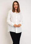 Serafina Collection Textured Relaxed Blouse, White