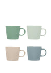 Siip Value Pack Set of 4 Mugs, Cool Multi