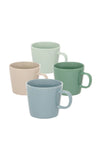 Siip Value Pack Set of 4 Mugs, Cool Multi