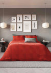 Simply Scandi by Helena Springfield Axel Duvet Cover, Scarlet