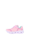 Skechers Girls Heart Lights Retro Hearts Trainer, Pink