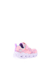 Skechers Girls Heart Lights Retro Hearts Trainer, Pink