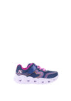 Skechers Girls Heart Lights Retro Hearts Trainer, Navy Multi