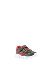 Skechers Toddler Boy S Lights Zorento Trainer, Grey Multi